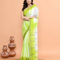 SPRISH Pure Cotton Khadi Saree image 1
