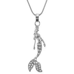 Vientiq Silver-Plated Antique Chain With Pendant image 4