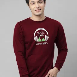 REYA Men Printed Round Neck Pullover Sweatshirt-picture-32