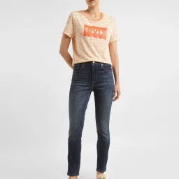 levi's Women's 721 Blue Skinny Fit High Rise Jeans-picture-14