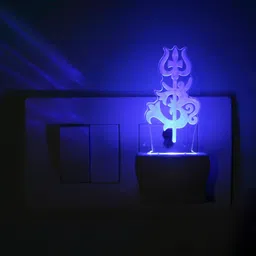 1ST TIME Red & White Acrylic Abstract Shaped Shaped Wall Lamp image 2