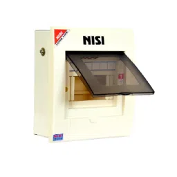 NISI 12 Ways White Line MCB Distribution Board With Ecralic Sheet image 1