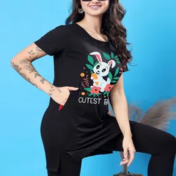 CORSICA Women Printed Bio Finish Pockets T-shirt-image-30
