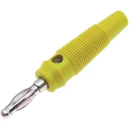 RS PRO 4 mm Yellow Male Banana Plug-Solder Termination 30V 24A, 2080255 (5 Pcs)-picture-44