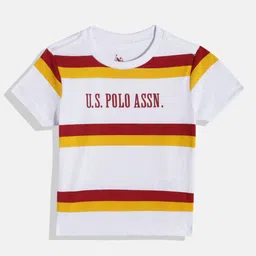 U.S. Polo Assn. Kids Boys Striped Pure Cotton T-shirt-picture-34