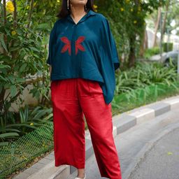 LetsDressUp Printed V-Neck Kaftan Top With Palazzo Co-Ords-picture-16