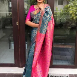 KSALIYA Pink Silk Blend Sarees-picture-15