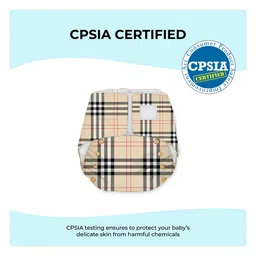 Snugkins Newborn Bliss Reusable Waterproof & Washable Cloth Diapers for Newborn  Contains 2 Diaper 2 Wet Free Organic Cotton Pad & 2 Booster Pad - Multicolour image 2