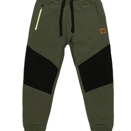 3PIN Cotton Cut & Sew Joggers - Olive Green image 3
