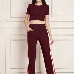 DTR FASHION Striped Top With Trousers Co-Ords-picture-11