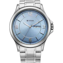 Titan Men Neo Arabic Quartz Ice Blue Round Dial Watch - 1870SM07-image-56