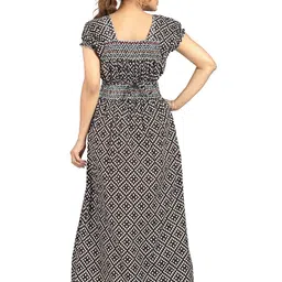 CINCO Geometric Printed Square Neck Maxi Nightdress image 2