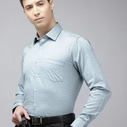 Van Heusen Pure Cotton Slim Fit Printed Formal Shirt-picture-23
