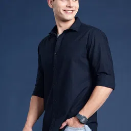 Mast & Harbour Men Regular Fit Solid Casual Shirt image 4