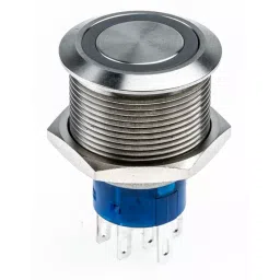 RS PRO Illuminated Push Button Switch Momentary 22.2 mm Cutout DPDT White LED 250 V AC, 1759230 image 3
