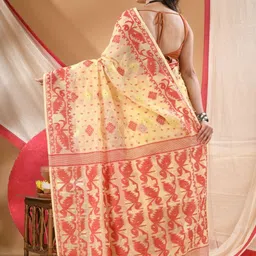TANTLOOM Handloom Jamdani Saree image 5