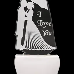 1ST TIME Red & White Acrylic Contemporary Abstract Shaped Shaped Wall Lamp image 3