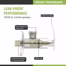 LIPKA Chicago Angle Valve Brass Chrome Finish Silver, 364 image 4