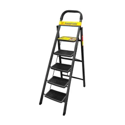 Jon Bhandari Household Foldable Step Ladder 5 Steps Durable Alloy Steel Black 90 Kg Load Capacity 1.67 m Height, 5SL-image-76
