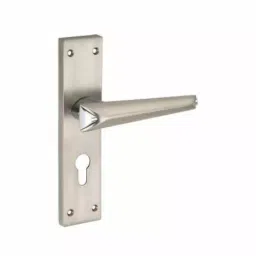 Jainson Locks Saga Roca Cylinder Mortise Handle Lock Set 62 mm x 250 mm Matt Satin + Cp Finish, 562-picture-10