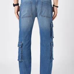 SF JEANS by Pantaloons Men Slash Knee Light Fade Jeans image 4