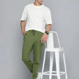 Harvard Men Solid Joggers image 5