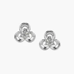 VALANOVA 18K White Gold 0.50 Ct Lab Grown Diamond Earrings-image-99