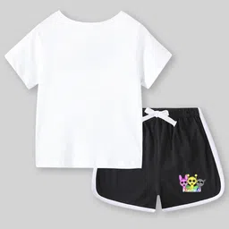 INCLUD Girls Sprunki Printed T-shirt with Shorts image 2