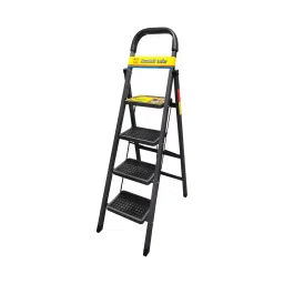 Jon Bhandari Household Foldable Step Ladder 4 Steps Durable Alloy Steel Black 90 Kg Load Capacity 1.43 m Height, 4SL-image-77