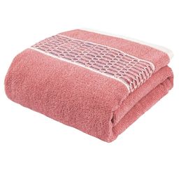 Story@home Pink & White 1 Cotton 400 GSM Bath Towel-picture-30