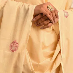 JAYPORE Ethnic Motifs Embroidered Cotton Dupatta image 2