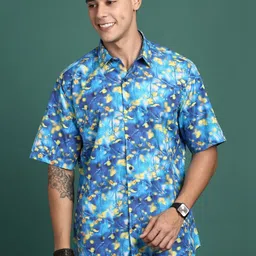 SHOWOFFFF Men Standard Slim Fit Floral Printed Casual Shirt-picture-20