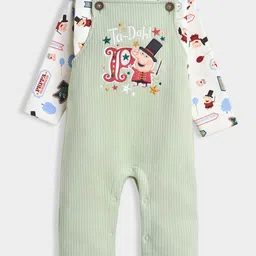 MiArcus Kids Peppa Pig Printed T-Shirt & Patch Work Dungaree-picture-22