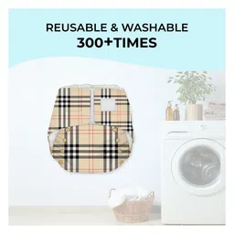 Snugkins Newborn Bliss Reusable Waterproof & Washable Cloth Diapers for Newborn  Contains 3 Diaper 3 Wet Free Organic Cotton Pad & 2 Booster Pad - Multicolour image 3
