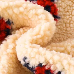 Kookie Kids Full Sleeves Hooded Front Open Sweatshirt With Ladybird Design - Beige image 3