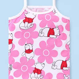 Babyhug Disney Interlock Knit  Sleeveless  Slips with Polka Dot  & Winnie The Pooh Print Pack of 3  - Mulicolour image 4