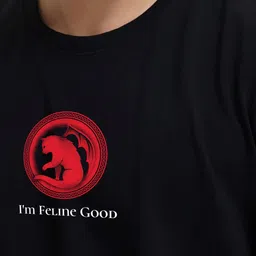 Enciger Men Printed Applique T-shirt image 5