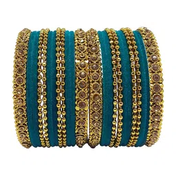 CHRISHAN Set Of 24 Stone-Studded Bangles-picture-42