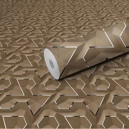 DeCorner Brown Printed Self Adhesive Wall Designer Sticker-image-75