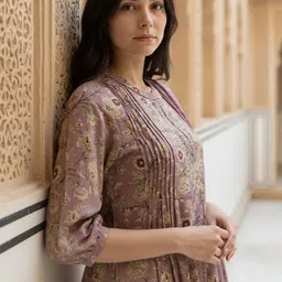 Rangita Women Floral Printed Kurta with Trousers & Dupatta image 3