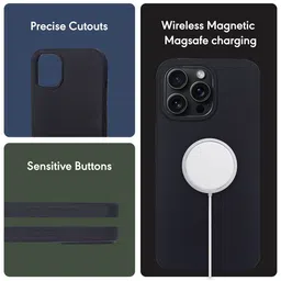 SPRIG Solid Printed iPhone 14 Pro Max Back Case Mobile Accessories image 2