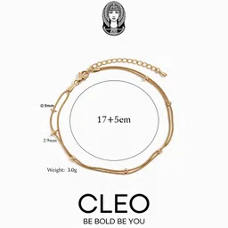 CLEO BE BOLD BE YOU Women Gold-Plated Wraparound Bracelet image 2