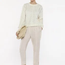 RAREISM Women Tailored Tapered Fit High-Rise Trousers-image-54