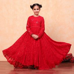 Biba Girls Round NeckMaxi Dress-picture-47