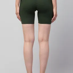 ULLAS Women Pack of 2 Skinny Fit Mid-Rise Cycling Sports Shorts image 3