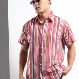 THE BEETEL HOUSE Men Striped Casual Shirt-picture-37