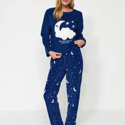 Trendyol Women Printed Night suit-image-93
