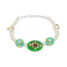 SANAA CREATIONS Unisex Artificial Stones Studded Antique Charm Bracelet-picture-28