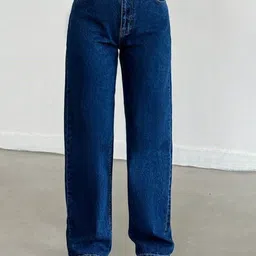 NUCOUTHS Women Super Wide Leg High-Rise Stretchable Jeans-picture-36