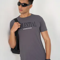 Ajile by Pantaloons Men Typography Printed Round Neck T-shirt image 3